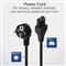 ACT Powercord mains connector Schuko CEE 7/7 male (angled) - C15 IEC 60320 2m Black AK5313 small