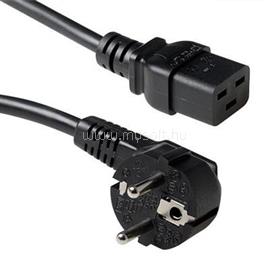 ACT Powercord mains connector Schuko CEE 7/7 male (angled) - C19 IEC 60320 0,6m Black AK5183 small