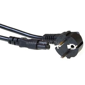 ACT Powercord mains connector Schuko CEE 7/7 male (angled) - C5 IEC 1,5m Black AK5408 small