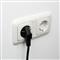 ACT Powercord mains connector Schuko CEE 7/7 male (angled) - C5 IEC 1,5m Black AK5408 small
