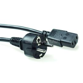 ACT Powercord mains connector Schuko CEE 7/7 male (angled) - C5 IEC 2,5m Black AK5017 small