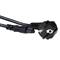 ACT Powercord mains connector Schuko CEE 7/7 male (angled) - C5 IEC 60320 1m Black AK5162 small