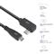 ACT USB 3.0 60W USB Type-C (straight) to USB Type-C (left/right angled) Cable 0,5m Black AC7405 small