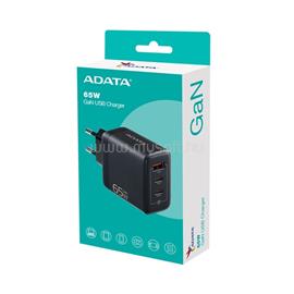 ADATA Fali gyorstöltő, GaN 65W (fekete) CHARGERU-0653-QCPDBK small