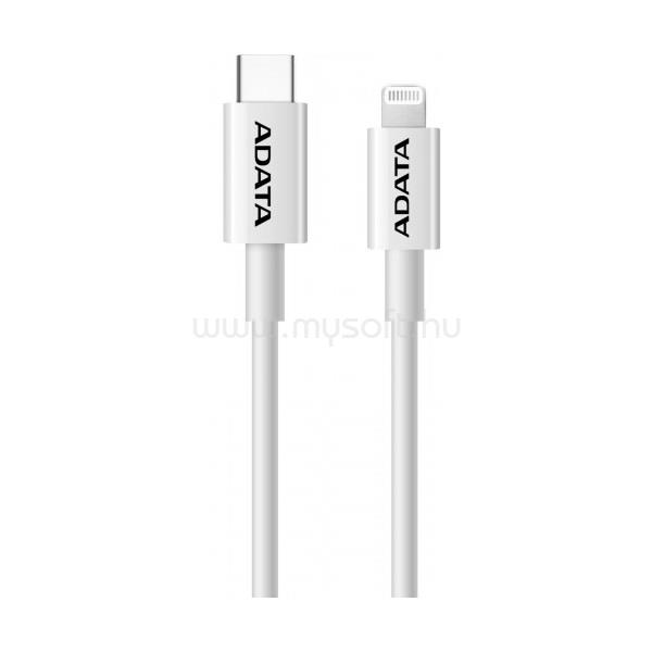 ADATA kábel USB C- Lightning 1m műanyag fehér