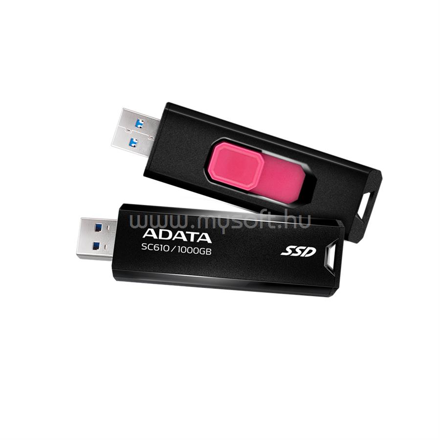 ADATA SSD 1TB USB 3.2 SC610 (fekete-piros)