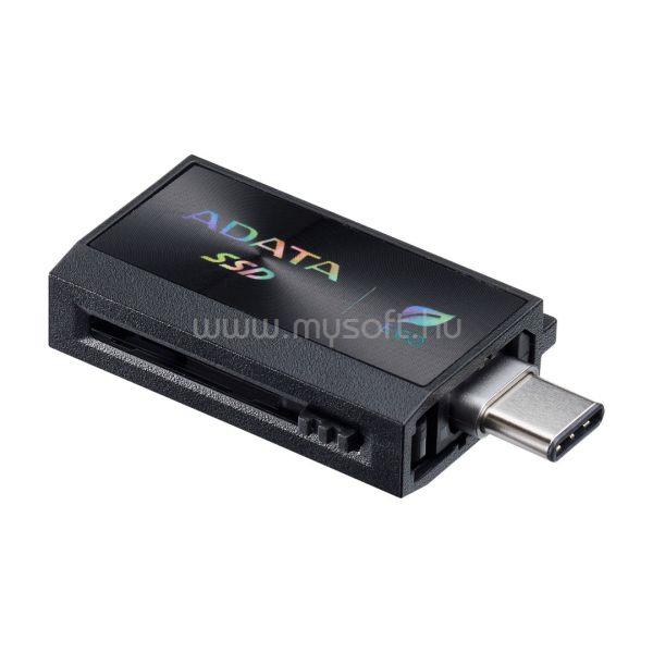 ADATA SSD 1TB USB 3.2 Type-A+Type-C SC730 (fekete)