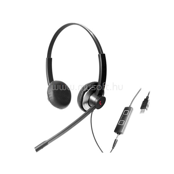 ADDASOUND UC - EPIC 502 USB Type-A vezetékes headset (fekete-szürke)