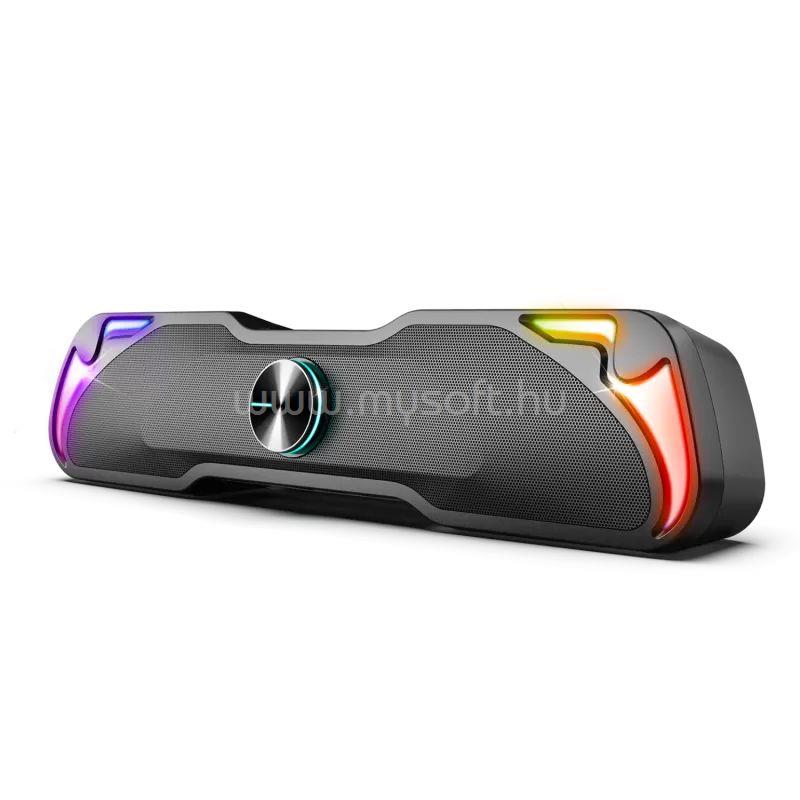 ADVANCE SOUNDPHONIC RGB 6W RMS BLUETOOTH hangszóró (2.0, Bluetooth/3,5mm Jack, RGB, fekete)