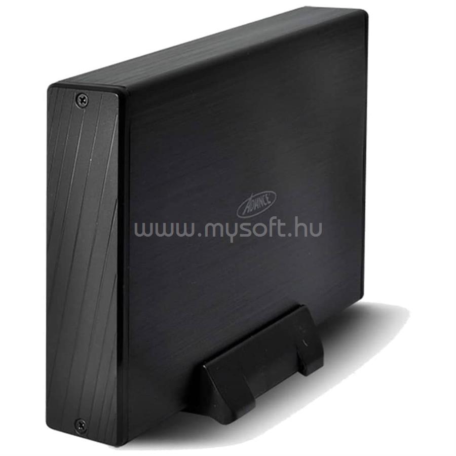ADVANCE VELOCITY DISK S8 külső HDD ház 3.5" (USB-A3.0 to SATA, külső táp, fekete)