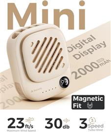 AECOOLY Click 01 Mini Portable Neck Fan Beige NK01-BEIGE small