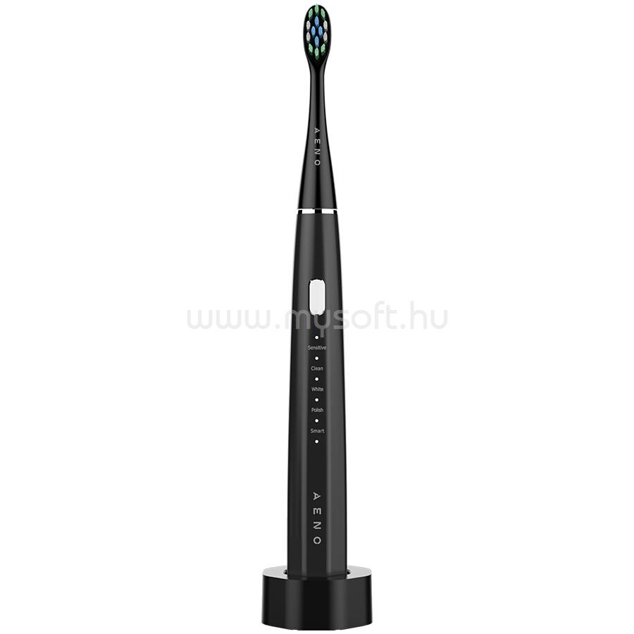 AENO SMART Sonic Electric toothbrush, DB2S: Black, 4modes +8 smart, wireless charging, 46000rpm, 90 days without charging, IPX7