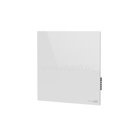 AENO Premium Eco Smart Quadro Wall Heater, 500W, 50x50 cm., Tempered glass, Infrared+convection heating type, LED display Plug type: Europe (E/F type), WHITE, Made in Poland AGH0011S small