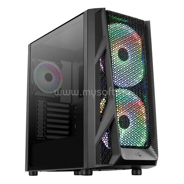 AEROCOOL AirHawk Duo (Duo-G-BK-v1) táp nélküli ablakos ház fekete (ACCM-PB19033.11)