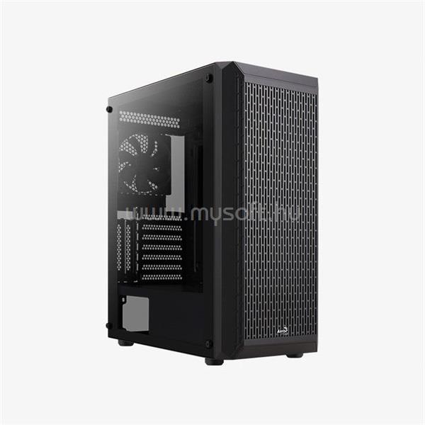 AEROCOOL Beam v1 fekete (táp nélküli) ablakos ATX ház