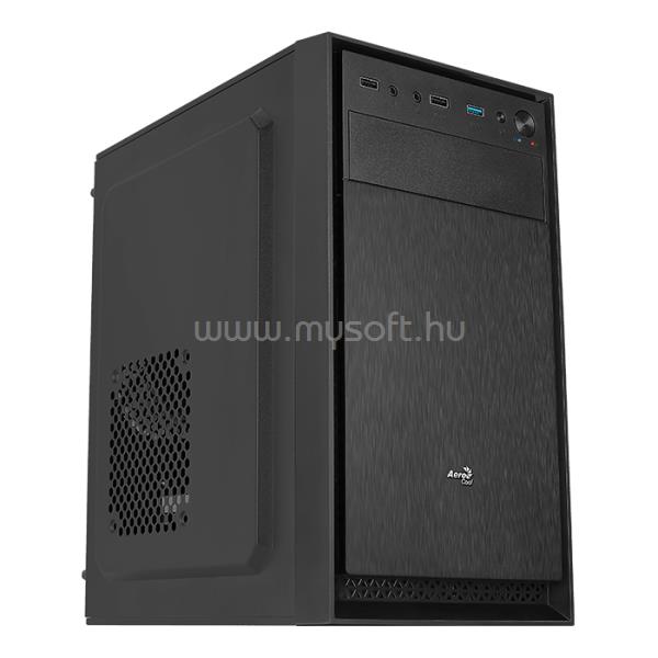 AEROCOOL CS-104-S-BK-v1 Fekete (Táp nélküli) mATX ház