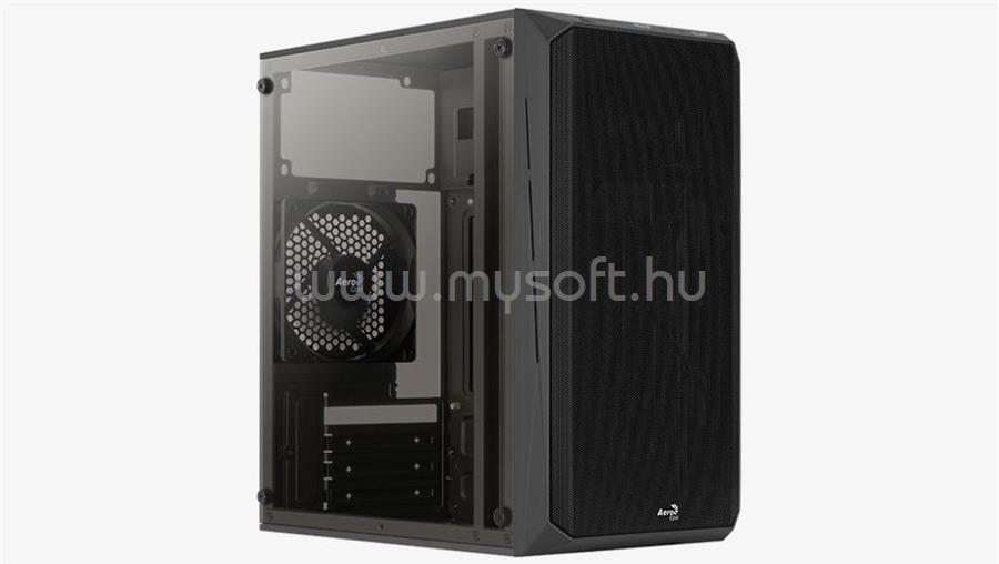 AEROCOOL CS-107-A-BK-v1 Fekete (Táp nélküli) mATX ház