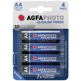 AGFAPHOTO Ceruzaelem AA, alkáli mangán, 1,5V, 4 db, Agfa (LR06), AA, LR6, AAB4E, AM3, 815, E91, LR6N LR06 small