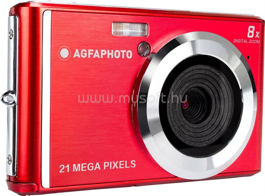 AGFAPHOTO Kompakt fényképezőgép 21 Mp (piros)