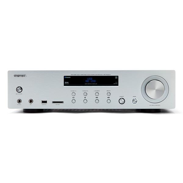 AIWA AMU-120BTSR ezüst sztereó bluetoothos erősítő