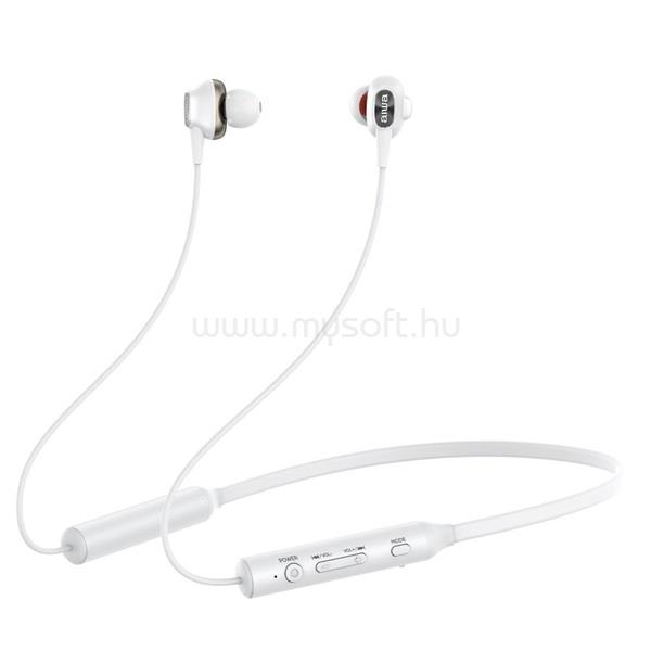AIWA ESTBT-450WT fehér Bluetooth fülhallgató