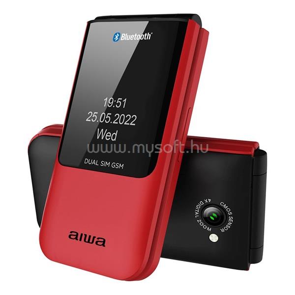 AIWA FP-24RD Dual-SIM 32MB mobiltelefon (piros)