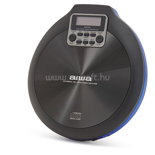 AIWA PCD-810BL hordozható kék CD lejátszó