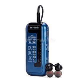 AIWA R-22BL hordozható kék FM rádió R-22BL small
