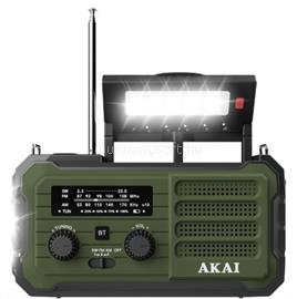 AKAI napelemes, dinamós AM, FM,SW hordozható rádió APR-800E small