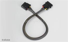 AKASA 4pin Molex tápkábel hosszabbító 30cm (AK-CBPW02-30) AK-CBPW02-30 small