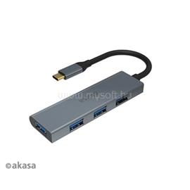 AKASA ADA USB Type-C - 4 x USB 3.0 adapter - AK-CBCA25-18BK AK-CBCA25-18BK small