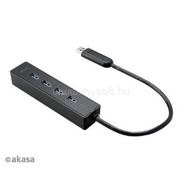 AKASA AK-HB-08BK - USB Connect 4XS - 4 portos USB-elosztó