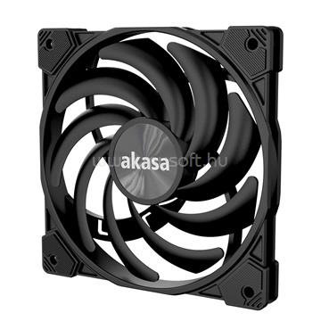 AKASA Alucia XS12 12cm ház hűtő ventilátor (fekete)