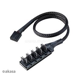 AKASA KAB - Flexa FP5 - 4pin Molex - 5x 4pin PWM ventilátor kábel - 45cm - AK-CBFA08-30BK AK-CBFA08-30BK small