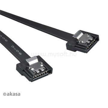 AKASA KAB - Proslim - SATA adatkábel - fekete - 50cm - Duo pack - AK-CBSA05-BKT2
