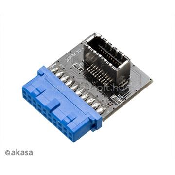 AKASA KAB - USB3.1 - 19-pin motherboard header - AK-CBUB51-BK