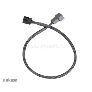 AKASA KAB 4pin PWM apa-anya ventilátor hosszabbító kábel - Quad pack - 30cm - AK-CBFA01-KT04