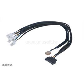 AKASA KAB Flexa FP5S - SATA - 5x 4pin PWM ventilátor kábel - 45cm - AK-CBFA07-45 AK-CBFA07-45 small