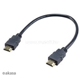 AKASA KAB HDMI 4K kábel - AK-CBHD25-30BK - 30 cm AK-CBHD25-30BK small