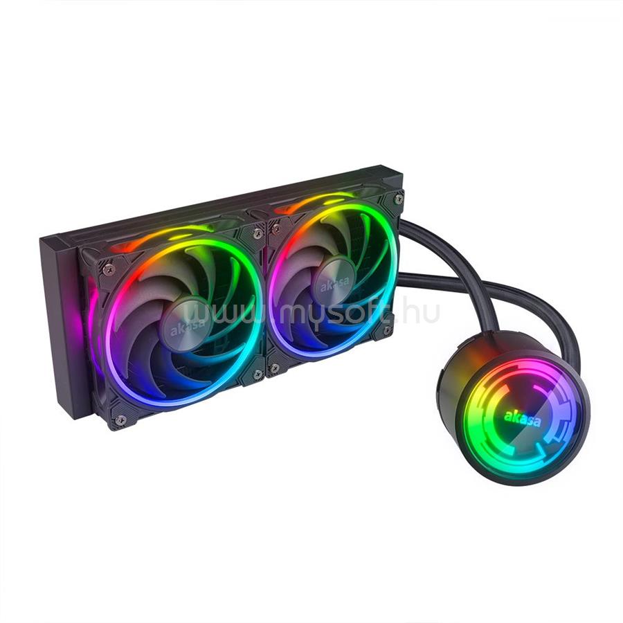 AKASA SOHO 240 Dusk/Dawn Edition univerzális CPU vízhűtés fekete (AK-LC4003HP01)