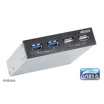 AKASA USB - 3,5" - InterConnect S - USB3.0, USB2.0 4portos belső hub - AK-ICR-12V3