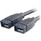 AKASA USB 3.0 adapter kábel, 19 pólusú, 2 x USB A aljzat, 15 cm, AK-CBUB09-15BK AK-CBUB09-15BK small