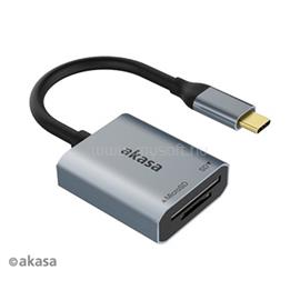 AKASA USB 3.2 Type-C - 2 portos kártyaolvasó AK-CR-10BK small