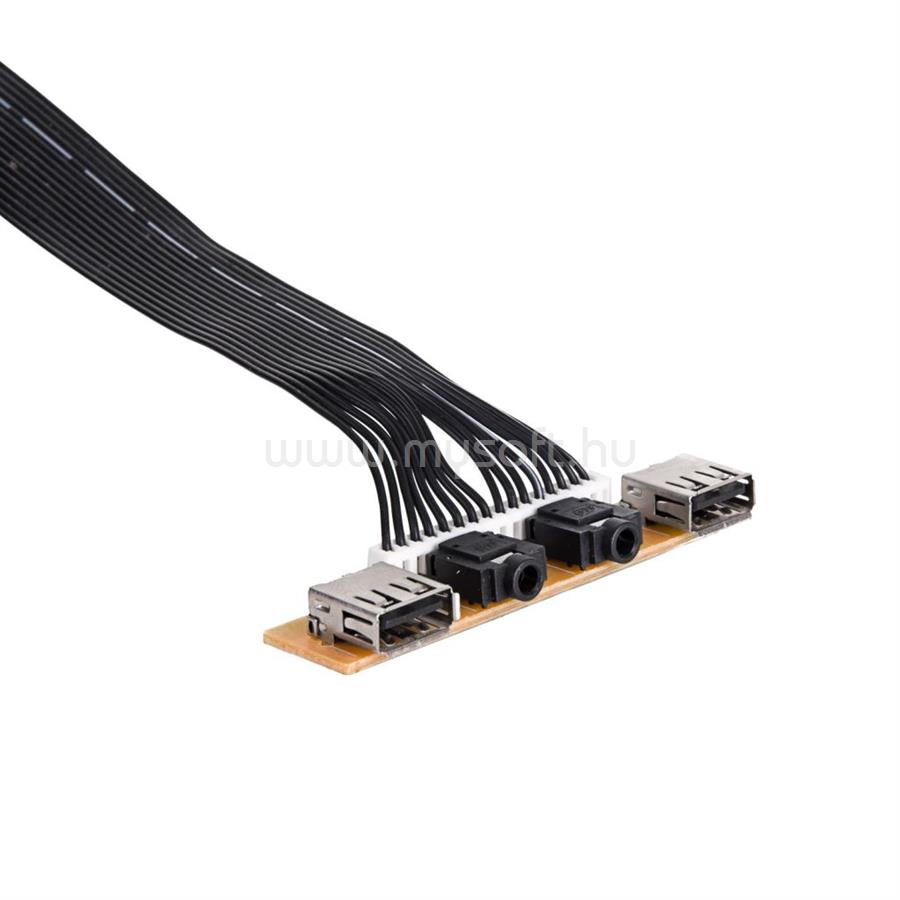 AKYGA 2xUSB 2.0 előlapi 78mm csatlakozó (AK-CA-85)