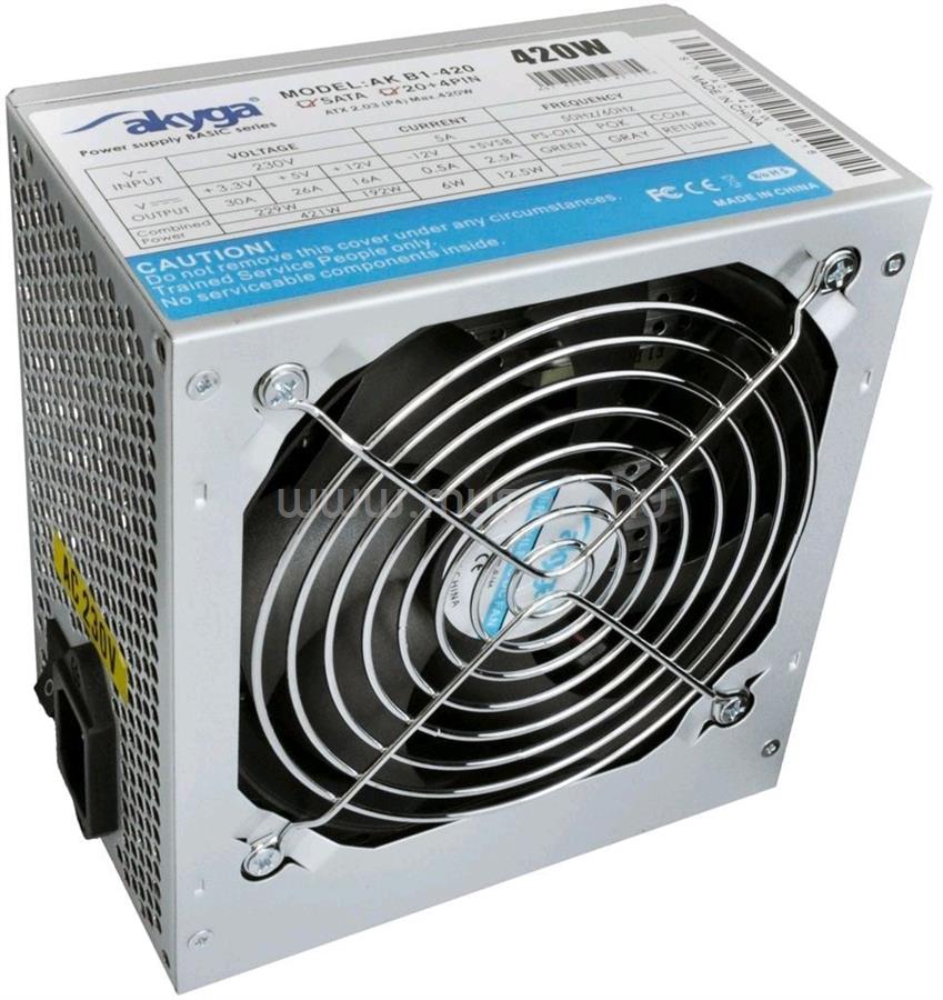 AKYGA 420W Basic tápegység OEM 12cm ventilátor (AK-B1-420-OEM)