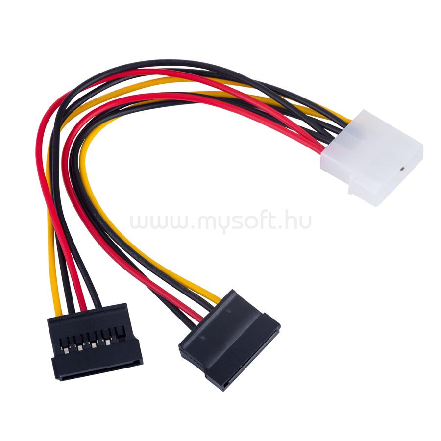 AKYGA Adapter Molex / 2x SATA AK-CA-16