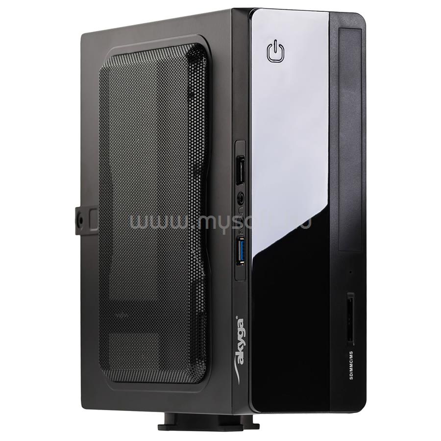 AKYGA AK-101-01BK Fekete 150W mini-ITX ház