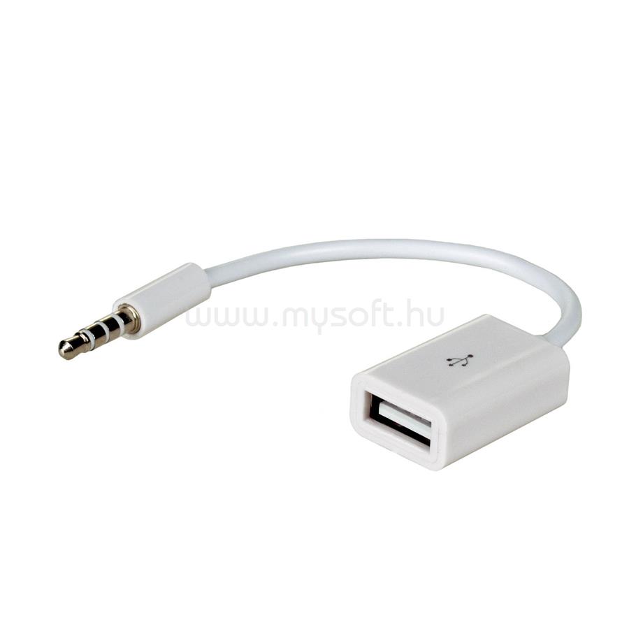 AKYGA AK-AD-24 Cable adapter 15cm USB-AF / MiniJack-M