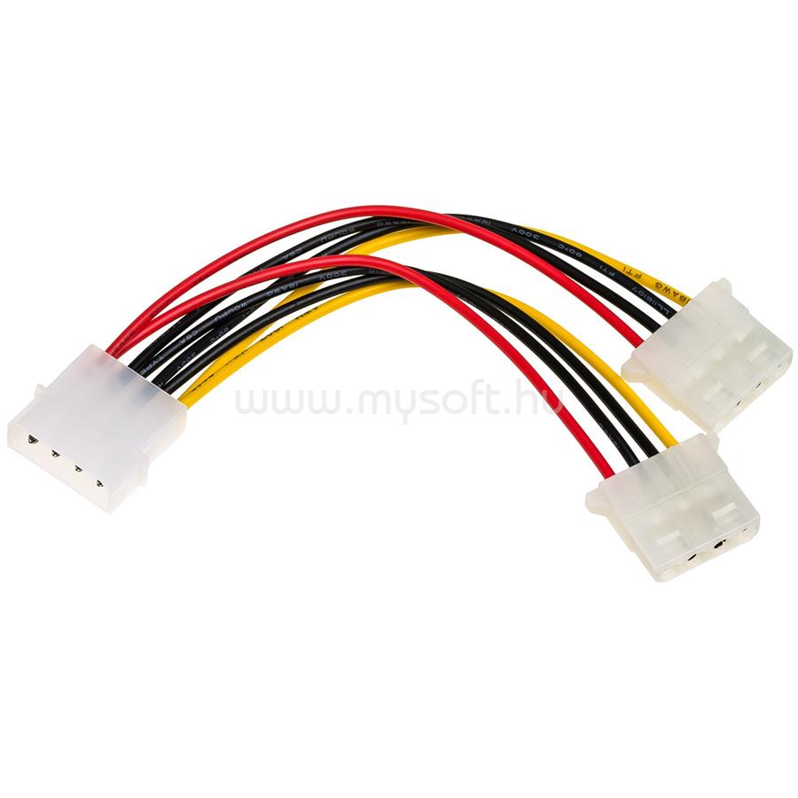 AKYGA AK-CA-15 Adapter Molex / 2x Molex 15cm