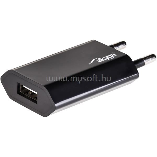 AKYGA AK-CH-03BK 5V/1A/5W hálózati USB töltő